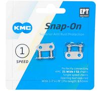 KMC Snap On 1X 1/8 Links Snap-On Wide EPT - 2 Pair - Silver