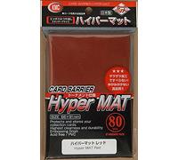 KMC Standard Sleeves (80 Sleeves, Hyper Mat Red)