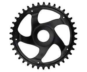 KMC Super Narrow Chainring Compatible with Bosch Gen 4 e-Bike Motors Chainring, Black, 38T, Chainline 50.0mm