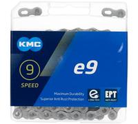 KMC E9 EPT 9 Speed 136 Links eBike Chain - Anti Rust Silver Electric Bike