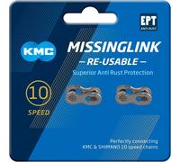 KMC Unisex's 10 Speed EPT MissingLink Joining Link, Dark Silver, 2 Pairs