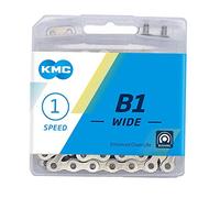 KMC Unisex's B1 Wide Chain, Silver, 112 Link