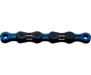 KMC Unisex's Black/Blue DLC 11 Chain, 1/2” x 11/128”