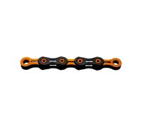 KMC Unisex's Black/Orange DLC 11 Chain, 1/2” x 11/128”