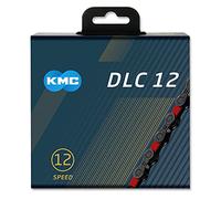 KMC Unisex's DLC 12 Speed Chain, Black/Red, 126 Link