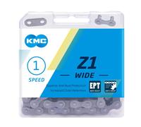 KMC Unisex's EPT Z1 Wide Chain 112 Link Dark Silver