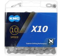 KMC Unisexs X10 Chain Grey 114 Link