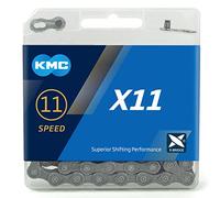 KMC Unisex's X11 Chain, Grey, 114 Link