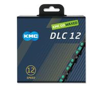 KMC | Wax 12-Speed DLC12 Series High-Performance Bicylce Chain | for Road/Mountain/Gravel | Shimano, SRAM, and Campagnolo Compatible | Missing Link Included | Celeste