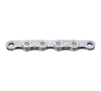KMC X-Flat 12/13 Speed EPT Waxed Flat Top Chain, 126 Link, Dark Silver