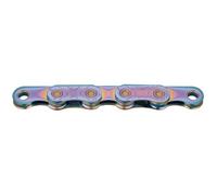 Kmc X-flat Waxed 12-13s Chain Purple 126 Links / 12-13s 126 Links Aurora Blue