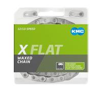 KMC X-Flat 12/13 Speed Silver Waxed 126L Chain Silver