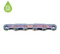 KMC X Flat 126 Links 12/13 Speed Waxed Chain in Aurora Blue one size