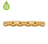 Kmc Xsl Flat Waxed Ti-n 12-13s Chain Golden 126 Links 126 Links Gold