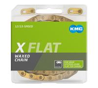 KMC X Flat Silver Waxed 12V 126 Links Gold Chain