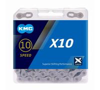 KMC Unisex's X10 Chain, Grey, 114 Link