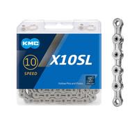 KMC X10 SL Bicycle 10 Speed Chain 114 links Silver MTB Road Bike Bicycle Chain