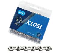 KMC X10SL TI-N Bicycle Chain 114 Links Silver 10-fach Shimano Sram Titan - New
