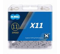KMC X11 11 Speed Chain 118 Links In Grey For Road MTB Cross