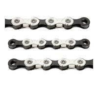 KMC X11-11 Speed Chain Half Nickel Plated Silver/Black Bulk 118 Links Pack Of 25