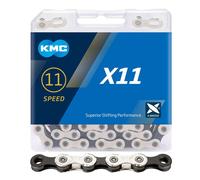 KMC: X11 Chain 114L/118L - Silver Black - 118L