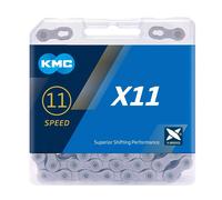 KMC X11 1/2x11/128 11V 114 links Chain Grey