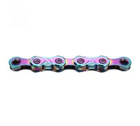 Kmc X11 Waxed Chain Silver 118 Links / 11s 118 Links Aurora Blue