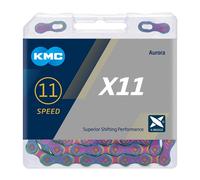 KMC X11 Bicycle Cycle Bike Chain Aurora Blue - 126 Links