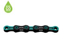 KMC X11 DLC Pre-Waxed Bicycle Cycle Bike Chain Black / Celeste - 118 Links