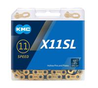 KMC: X11SL Ti-N Gold/Black - Black and Gold - 118 Links