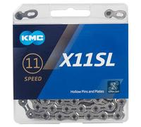 KMC X11SL 11 Speed 116L Bike Chain, CP Silver