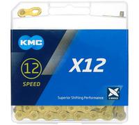 KMC X12 Chain 12S 126 Links - Gold