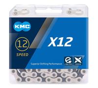 KMC X12 Chain 126L Bicycle Chain for 12 Speed Bicycle Silver Black