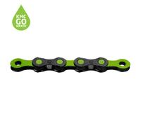 KMC X12 DLC Pre-waxed Chain - 12 Speed - Black / Apple Green / 12 Speed / 126 Links / Waxed