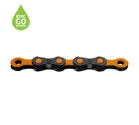 KMC X12 DLC Black/Orange Waxed Chain - 12 Speed -126L