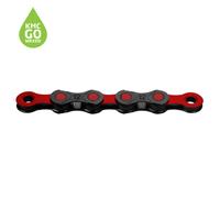 KMC X12 DLC Pre-waxed Chain - 12 Speed - Black / Red / 12 Speed / 126 Links / Waxed