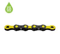 KMC X12 DLC Pre-waxed Chain - 12 Speed - Black / Yellow / 12 Speed / 126 Links / Waxed
