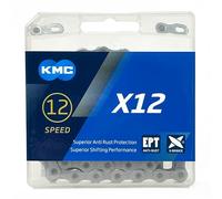 Kmc X12 Ept Anti-rust Chain Silver 126 Links / 12s