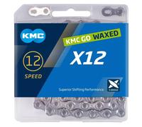 KMC X12 Pre-Waxed 12 Speed Chain in Silver - 126L