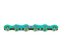Kmc X12 Waxed Chain Multicolor 126 Links / 12s 126 Links Aurora Green
