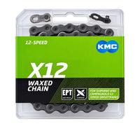 Kmc X12 Waxed 12s Chain 126 Links Silver