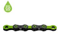 KMC X12L DLC Pre-waxed 12 Speed Chain Black/Apple 126L