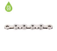 KMC X12L Waxed Chain - 12-Speed Lightweight Chain with GO Wax Treatment, Double X-Bridge, Hollow Pins & MissingLink - Compatible with Shimano & Campagnolo 12-Speed - Silver
