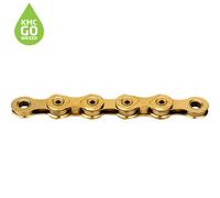 KMC X12L Ti-N Pre-Waxed Lightweight 12-Speed Chain 126 Links - Gold