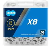KMC 8 Speed Chain X8 Silver 116 Link MTB Bicycle Road Univesal Bike