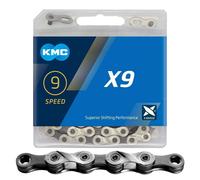 KMC X9 Bicycle Cycle Bike Chain Silver / Grey - 116 Links - Pack Of 25