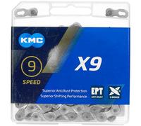 Kmc X9 Ept Road/mtb Chain Silver 114 Links