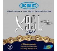 KMC X9-SL Gold 9 Speed Chain (KMC 9 Speed Chains)