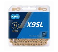 Kmc X9sl Ti-n Road/mtb Chain 114 Links Gold