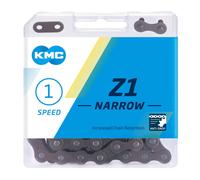 KMC Z1 Narrow 1/3 Speed 3/32 BMX /Fixie / City Bicycle Chain 112 Link In Silver